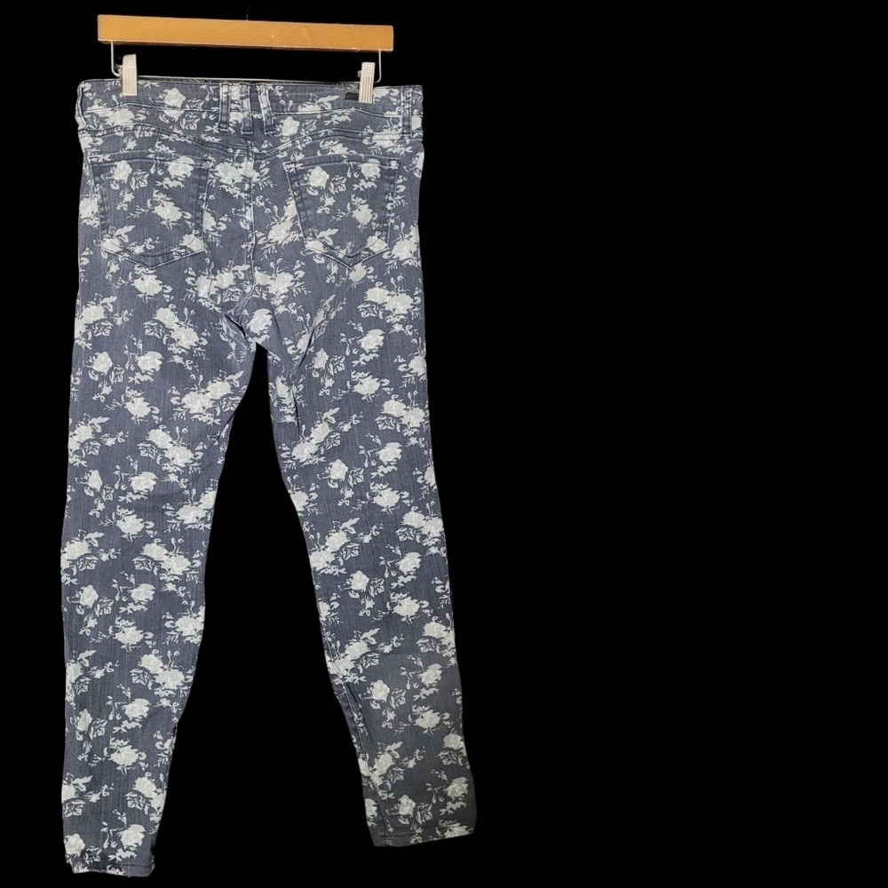 KUT From The Cloth Grey Floral Diana Skinny Jeans Size 8 - Picture 6 of 7